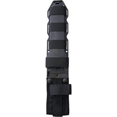 Hogue 35108 EX F01 Fixed Black Finish Sawback Steel Tanto Blade Knife With OD Green Checkered G-10 Handle 2 Hogue 35108 EX F01 Fixed Black Finish Sawback Steel Tanto Blade Knife With OD Green Checkered G-10 Handle - Image 2