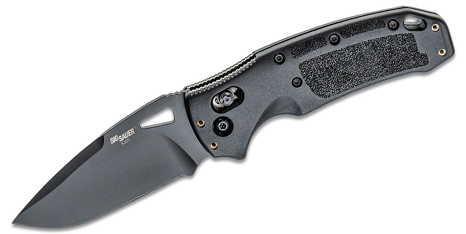 HOGUE SIG36370 K320 NITRON ABLE LOCK CPM-S30VN BLACK BLADE FOLDING KNIFE. 1 HOGUE SIG36370 K320 NITRON ABLE LOCK CPM-S30VN BLACK BLADE FOLDING KNIFE.