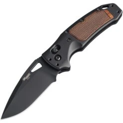HOGUE SIG36377 K320 ABLE LOCK BLACK DP SPM-S30V STEEL ALUMINIUM/WALNUT FOLDING KNIFE.