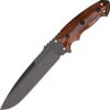 HOGUE HO35156 A2 TOOL STEEL LARGE TACTICAL FIXED BLADE KNIFE WITH SHEATH.