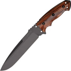HOGUE HO35156 A2 TOOL STEEL LARGE TACTICAL FIXED BLADE KNIFE WITH SHEATH.