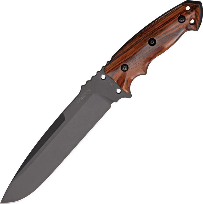 HOGUE HO35156 A2 TOOL STEEL LARGE TACTICAL FIXED BLADE KNIFE WITH SHEATH. 1 HOGUE HO35156 A2 TOOL STEEL LARGE TACTICAL FIXED BLADE KNIFE WITH SHEATH.