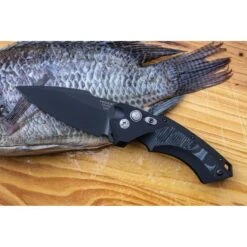 Hogue 34539 Auto Ex-A05 Button Lock Black 5 Hogue 34539 Auto Ex-A05 Button Lock Black -Knife Country Usa 170534
