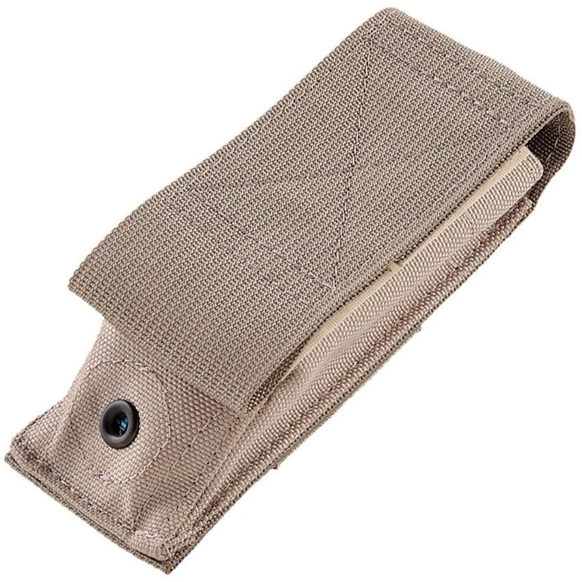 Hogue 35083 Modular MOLLE Velcro Pouch With Milspec Ballistic Nylon Construction - Tan 1 Hogue 35083 Modular MOLLE Velcro Pouch With Milspec Ballistic Nylon Construction - Tan