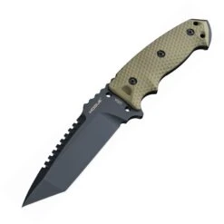 Hogue 35128 EX-F01 Fixed Blade Knife With OD Green Textured G10 Handle