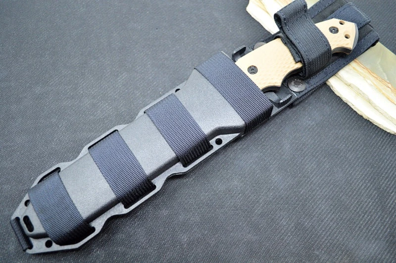 Hogue Knives EX F01 - Flat Dark Earth G-10 Handle Scales / Black A2 Tool Steel Blade / Tanto Blade 35107 3 Hogue Knives EX F01 - Flat Dark Earth G-10 Handle Scales / Black A2 Tool Steel Blade / Tanto Blade 35107 - Image 3