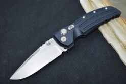 Hogue Knives EX 01 - Black Anodized Aluminum Handle / 154CM Steel / Drop Point Blade 34170
