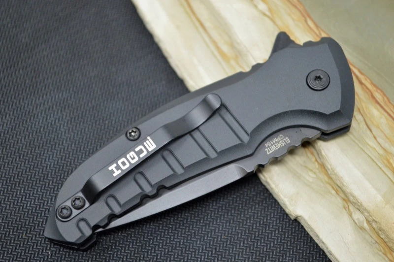 Hogue Knives X1 Microflip - Black Anodized Aluminum Handle / CPM -154CM Steel / Black Drop Point Blade 24176 4 Hogue Knives X1 Microflip - Black Anodized Aluminum Handle / CPM -154CM Steel / Black Drop Point Blade 24176 - Image 4
