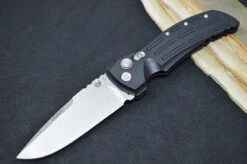 Hogue Knives EX 01 - Black Anodized Aluminum Handle / 154CM Steel / 4" Drop Point Blade 34150