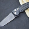 Hogue Knives EX A01 Auto - Black Aluminum Handle / 154CM Blade / Black Tanto Blade 34120