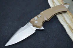 Hogue Knives EX 05 - Flat Dark Earth Aluminum Handle / 154CM Steel / 4" Spear Point Blade 34554