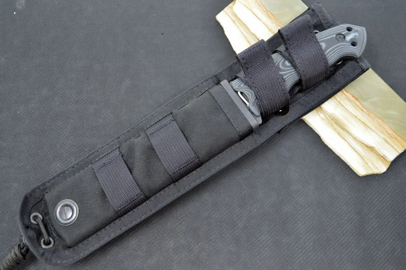 Hogue Knives EX F01 - Black G-Mascus G-10 Handle Scales / Black A2 Tool Steel Blade / 5.5" Drop Point Blade 35179 4 Hogue Knives EX F01 - Black G-Mascus G-10 Handle Scales / Black A2 Tool Steel Blade / 5.5" Drop Point Blade 35179 - Image 4