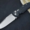 Hogue Knives EX A01 Auto - Matte Black Aluminum Handle / 154CM Steel / 4" Drop Point Blade In Tumbled Finish 34116