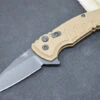 Hogue Knives X1 Microflip - Matte FDE Aluminum Handle / 154CM Steel / Black Wharncliffe Blade 24167