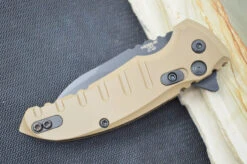 Hogue Knives X1 Microflip - Matte FDE Aluminum Handle / 154CM Steel / Black Wharncliffe Blade 24167 6 Hogue Knives X1 Microflip - Matte FDE Aluminum Handle / 154CM Steel / Black Wharncliffe Blade 24167 -Knife Country Usa DSC 0645 484c3e81 f50b 4c4c 934a bad2133283ad