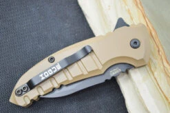 Hogue Knives X1 Microflip - Matte FDE Aluminum Handle / 154CM Steel / Black Wharncliffe Blade 24167 7 Hogue Knives X1 Microflip - Matte FDE Aluminum Handle / 154CM Steel / Black Wharncliffe Blade 24167 -Knife Country Usa DSC 0646 1eec33c3 b901 426f 9195 8706505616c1