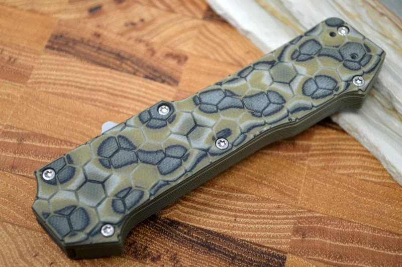 Hogue Knives Compound OTF - Green G-Mascus G-10 Handle / CPM-S30V Blade 34038 4 Hogue Knives Compound OTF - Green G-Mascus G-10 Handle / CPM-S30V Blade 34038 - Image 4