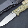 Hogue Knives EX F02 - G10 GMascus Green Handle Scales / Stonewash A2 Tool Steel Blade 35278