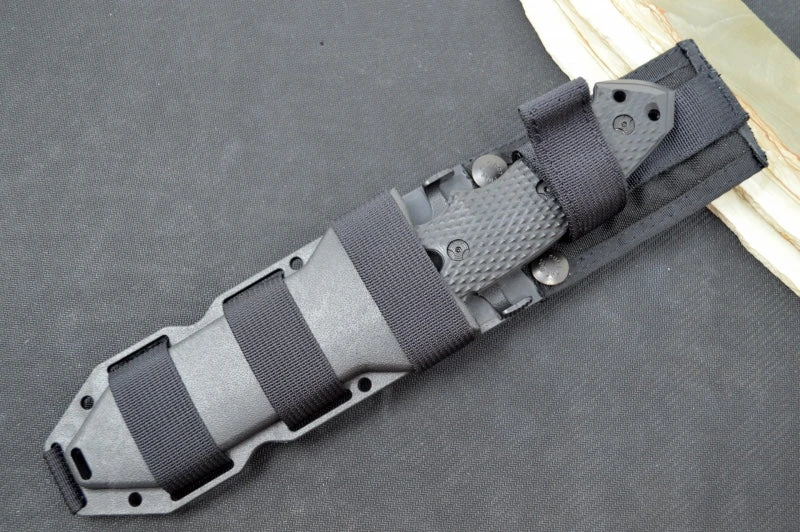 Hogue Knives EX F01 - Solid Black G-10 Handle Scales / Black A2 Tool Steel Blade / 5.5" Tanto Blade 35129 4 Hogue Knives EX F01 - Solid Black G-10 Handle Scales / Black A2 Tool Steel Blade / 5.5" Tanto Blade 35129 - Image 4