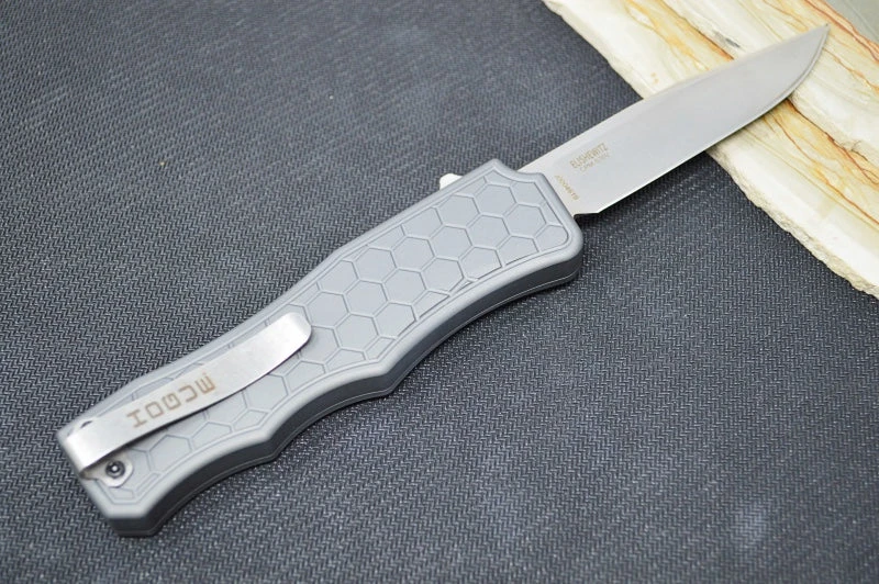 Hogue Knives Exploit OTF - Matte Grey Aluminum Handle / CPM-S30V Blade 34052 3 Hogue Knives Exploit OTF - Matte Grey Aluminum Handle / CPM-S30V Blade 34052 - Image 3