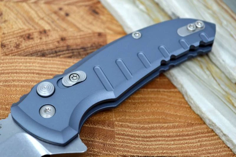 Hogue Knives X1 Microflip - Grey Matte Aluminum Handle / 154CM Blade 2 Hogue Knives X1 Microflip - Grey Matte Aluminum Handle / 154CM Blade - Image 2