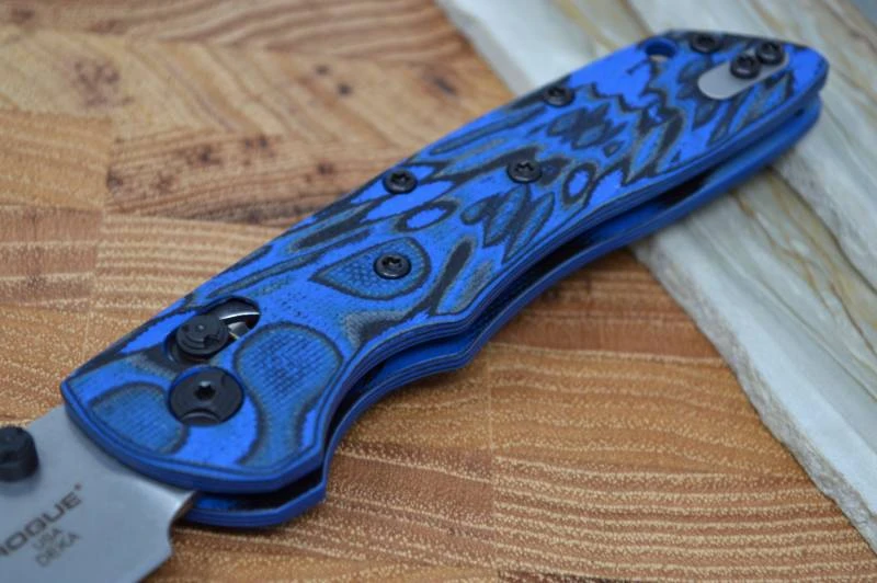 Hogue Knives Deka - Blue Lava G-10 Handle / 20CV Blade 2 Hogue Knives Deka - Blue Lava G-10 Handle / 20CV Blade - Image 2