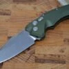 Hogue Knives EX A05 Auto - OD Green Aluminum Handle / 154CM Blade