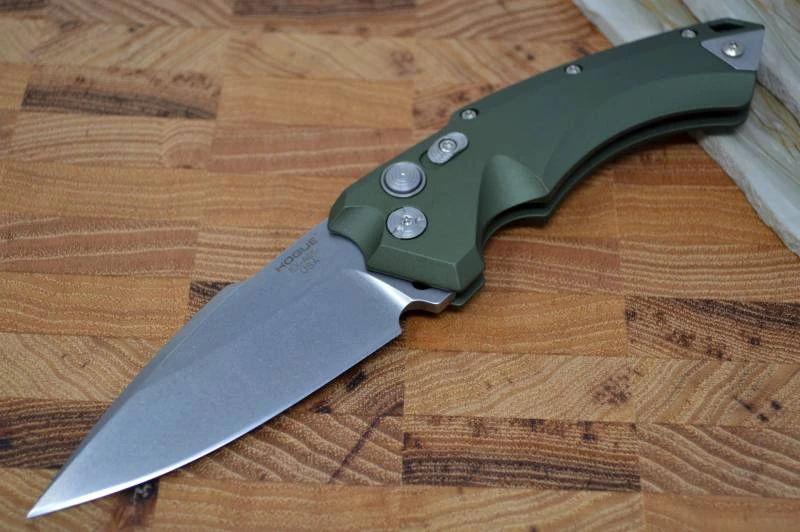 Hogue Knives EX A05 Auto - OD Green Aluminum Handle / 154CM Blade 1 Hogue Knives EX A05 Auto - OD Green Aluminum Handle / 154CM Blade