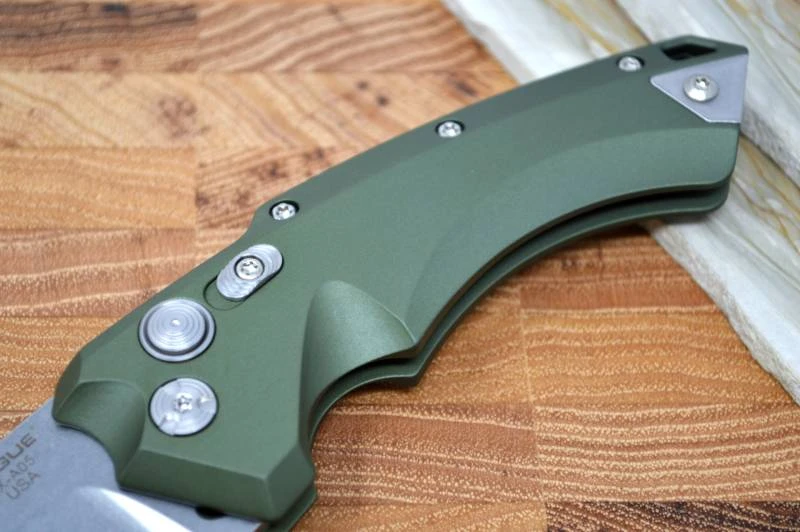 Hogue Knives EX A05 Auto - OD Green Aluminum Handle / 154CM Blade 2 Hogue Knives EX A05 Auto - OD Green Aluminum Handle / 154CM Blade - Image 2