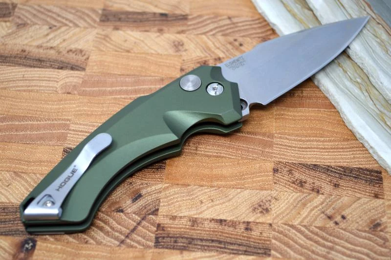 Hogue Knives EX A05 Auto - OD Green Aluminum Handle / 154CM Blade 3 Hogue Knives EX A05 Auto - OD Green Aluminum Handle / 154CM Blade - Image 3