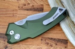 Hogue Knives EX A05 Auto - OD Green Aluminum Handle / 154CM Blade 9 Hogue Knives EX A05 Auto - OD Green Aluminum Handle / 154CM Blade -Knife Country Usa DSC 1906