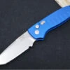 Hogue Knives Ballista - Blue Anodized Aluminum Handle / 154CM Tanto Blade / Tumbled Finish 64123