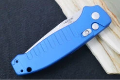 Hogue Knives Ballista - Blue Anodized Aluminum Handle / 154CM Tanto Blade / Tumbled Finish 64123 -Knife Country Usa IMG 0981 4b204b1a eb8c 4e7b ae71 ae1304482c38