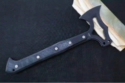 Hogue Knives EX T01 Tomahawk - Solid Matte Black G10 Handle / S7 Tool Steel / Black Cerakote Finish 35779