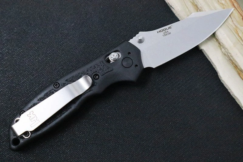 H&K Exemplar - Black G-10 Handle With HK Texture / 154CM Steel / Tumbled Clip Point Blade 54156 2 H&K Exemplar - Black G-10 Handle With HK Texture / 154CM Steel / Tumbled Clip Point Blade 54156 - Image 2