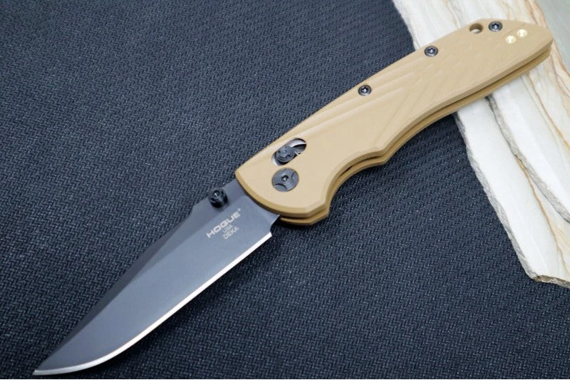 Hogue Knives Deka - FDE Polymer Handle / CPM-Magnacut Blade / ABLE Lock 24377 1 Hogue Knives Deka - FDE Polymer Handle / CPM-Magnacut Blade / ABLE Lock 24377