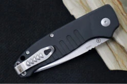 Hogue Knives Ballista - Matte Black Aluminum Handle / 154CM Drop Point Blade / Tumbled Finish 64136 -Knife Country Usa IMG 9282
