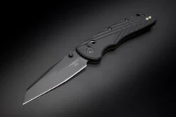 Hogue Knives Deka MagnaCut Modified Wharncliffe Knife Black Blade W/ Black Handles - 24366