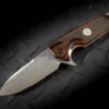 Hogue Knives SIG EX-02 ASE Manual Flipper Spear Point Blade Tumbled Finish Reinforced Walnut Scales - 36214