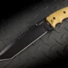 Hogue Knives EX-F01 Fixed Blade Tanto Black Finish FDE G-10 Scales - 35107