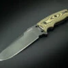 Hogue Knives EX-F01 Tactical Fixed Blade Drop Point Black Finish Green G-10 Scales - 35178