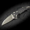 Hogue Knives X1 Microflip Flipper Knife Wharncliffe Blade Stonewash Finish Mate Grey Scales - 24162