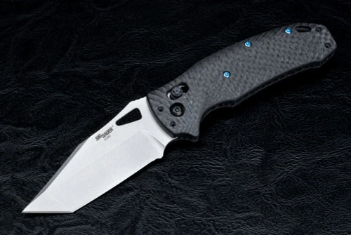 Hogue Knives SIG K320 AXG Manual Folder (Collector Series) Stonewashed Blade W/ Carbon Fiber Handles - 36390-LIM 1 Hogue Knives SIG K320 AXG Manual Folder (Collector Series) Stonewashed Blade W/ Carbon Fiber Handles - 36390-LIM