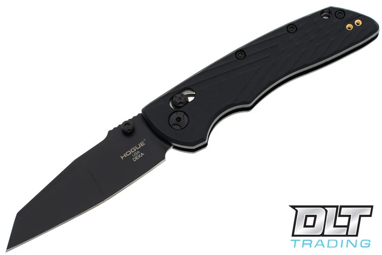 Hogue Deka 3.25" Wharncliffe - Black Cerakote Blade - Black Polymer 1 Hogue Deka 3.25" Wharncliffe - Black Cerakote Blade - Black Polymer