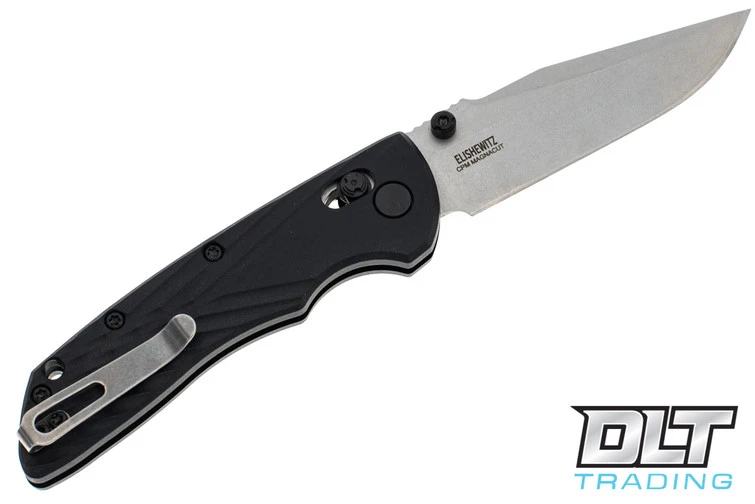Hogue Deka 3.25" Clip Point - Tumbled Blade - Black Polymer 2 Hogue Deka 3.25" Clip Point - Tumbled Blade - Black Polymer - Image 2