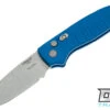 Hogue Ballista - Blue Aluminum Matte - Tumbled - Drop Point