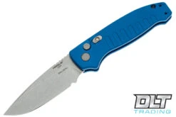 Hogue Ballista - Blue Aluminum Matte - Tumbled - Drop Point