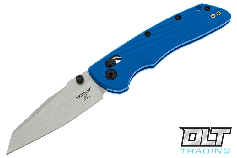 Hogue Deka - Blue Polymer - Wharncliffe - Tumbled 1 Hogue Deka - Blue Polymer - Wharncliffe - Tumbled